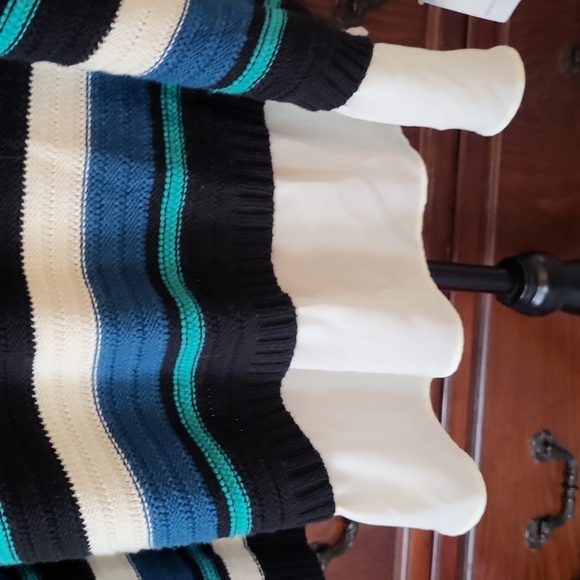 Skye's the Limit layered-look cotton-blend sweater with button-detail. - Picture 3 of 7